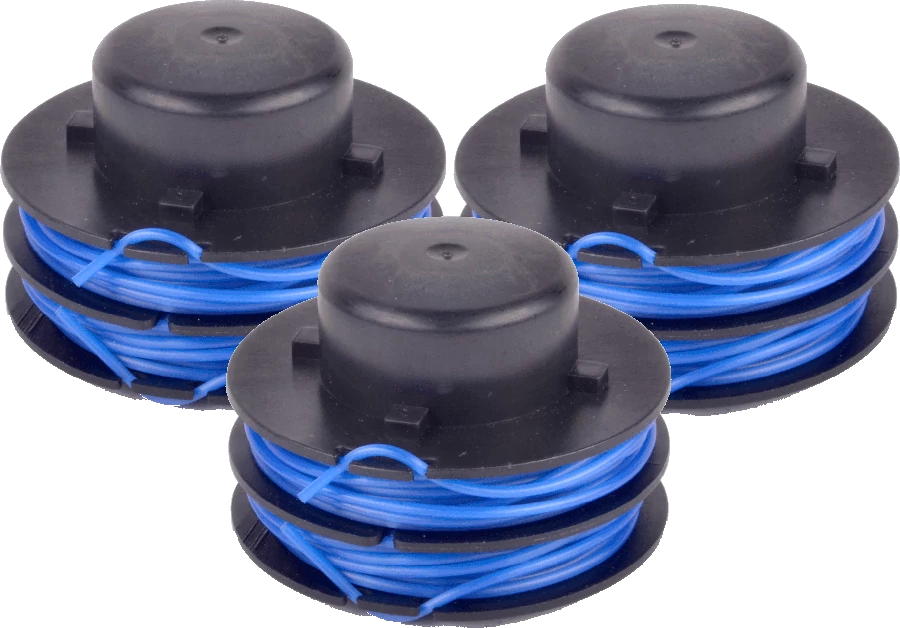 3 x Spool & Line for Powerbase grass trimmers