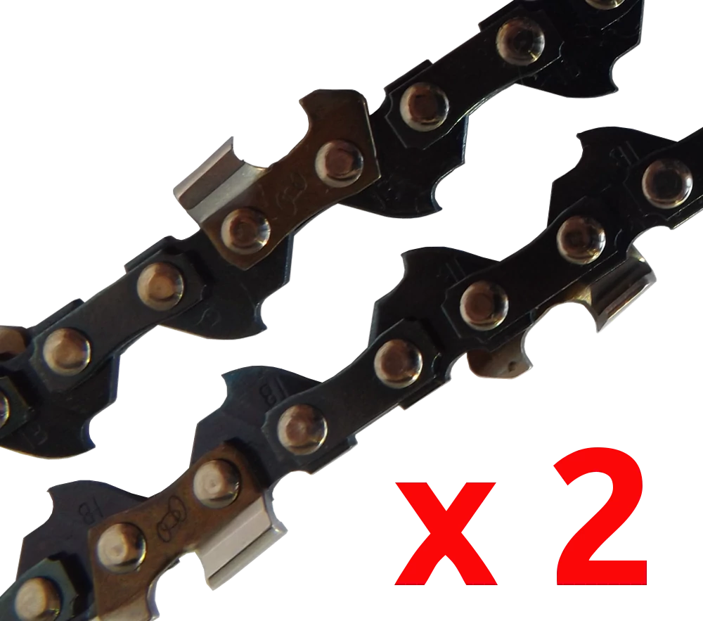 2 x Chainsaw chain for Black & Decker chainsaws with 40cm bar