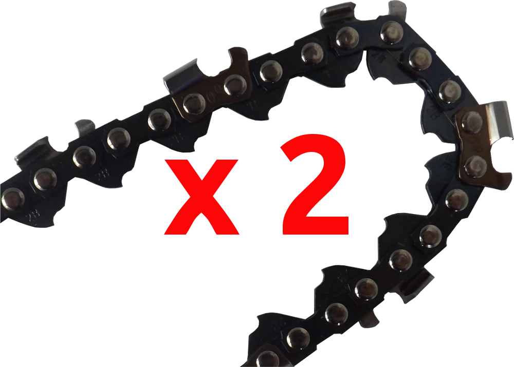 2 x Chainsaw chains for Ryobi chainsaws with 45cm bar