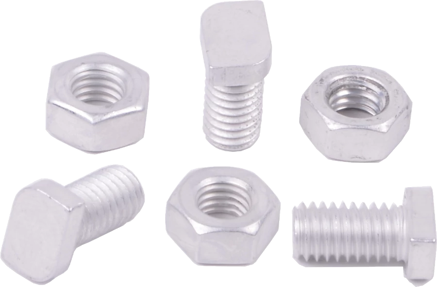 Greenhouse Aluminium Cropped Head Nuts & Bolts M6 x 14mm