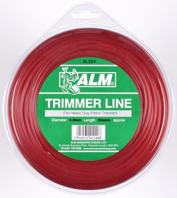 21795 - ALM 3mm x 30m - Red Trimmer Line