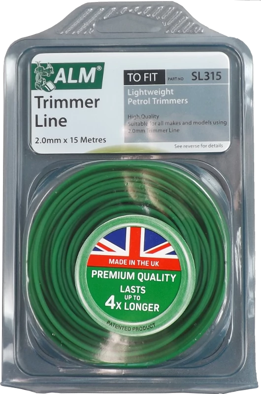 2mm x 15m Round trimmer line (Green)