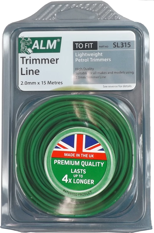 2mm x 15m grastrimmer draad (Groen)