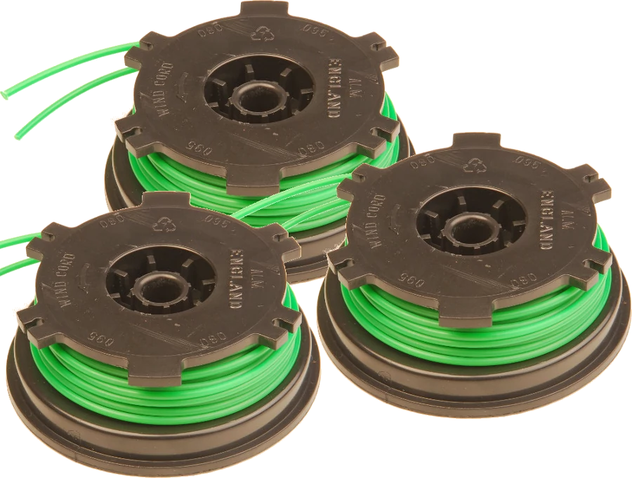 3 x Spool & Line for Performance Power grass trimmers