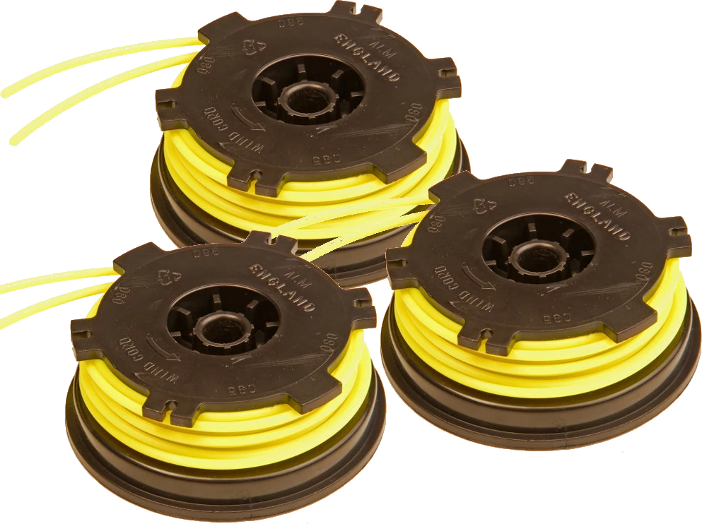 3 x Spool & Line for Grizzly grass trimmers