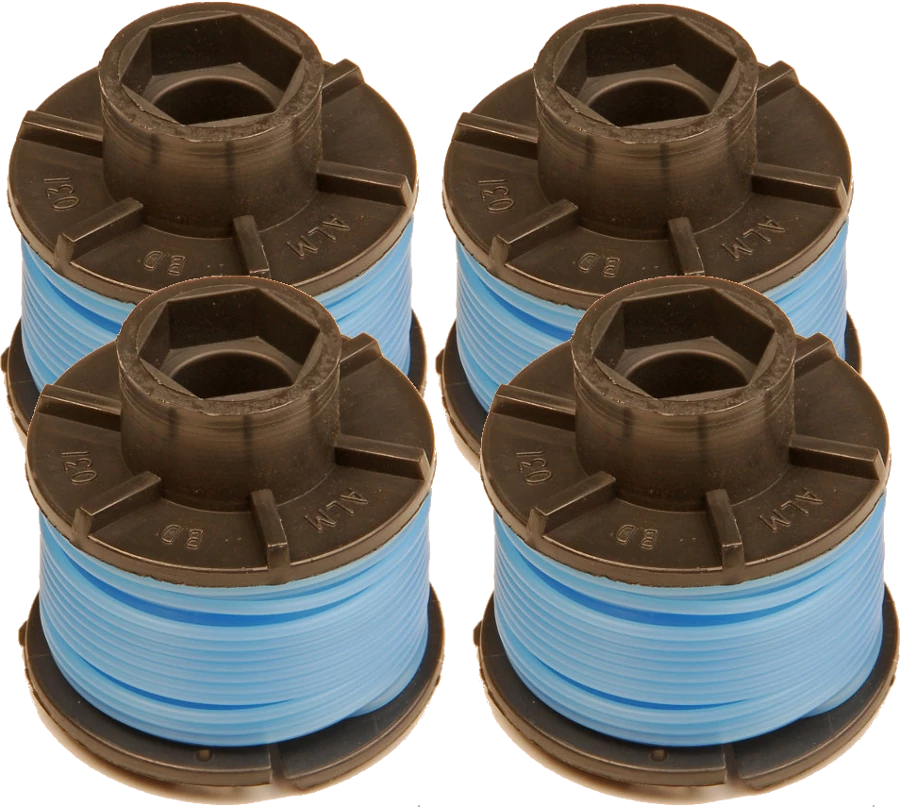 4 x Spool & Line for Black & Decker Trimmer