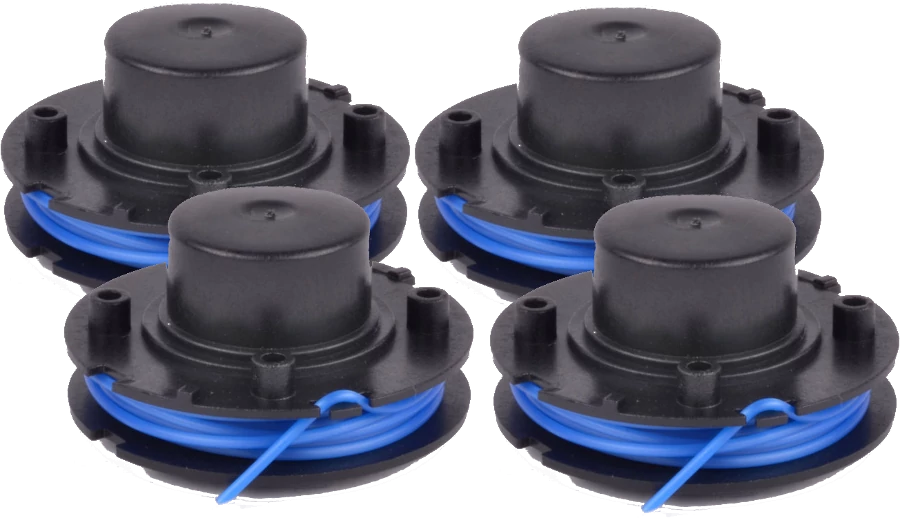 4 x Spool & Line for Qualcast GT2317 grass trimmers