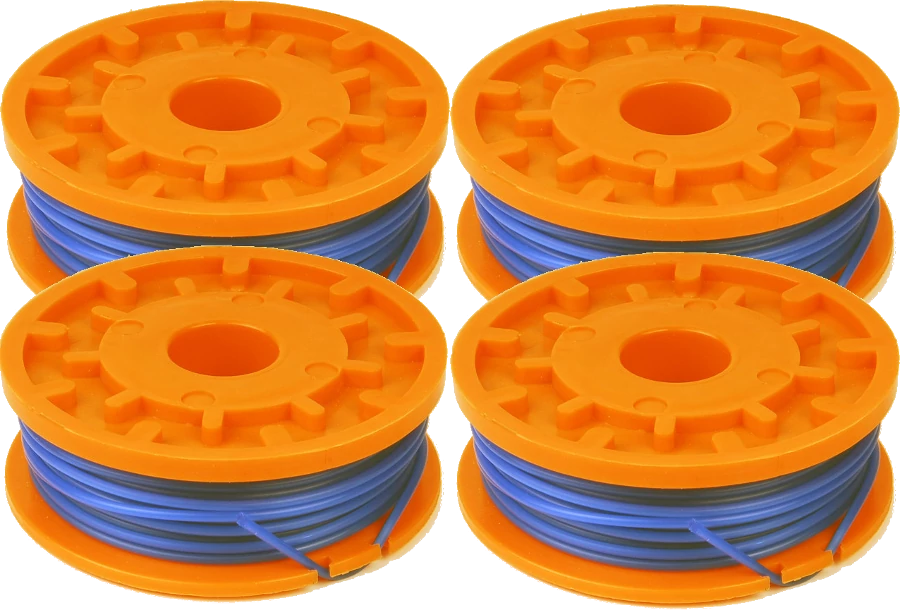 4 x Spool & Line for Flymo Minitrim, Multitrim & other trimmers