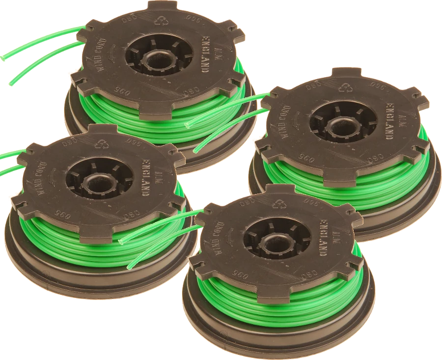4 x Spool & Line for Qualcast and other strimmers
