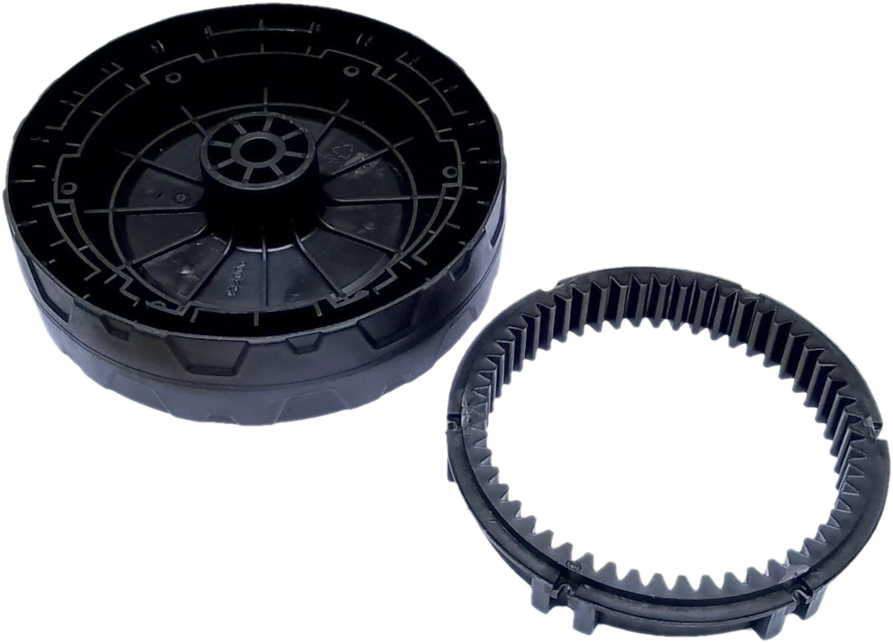 200mm Wheel & drive gear for Qualcast Lawnmowers