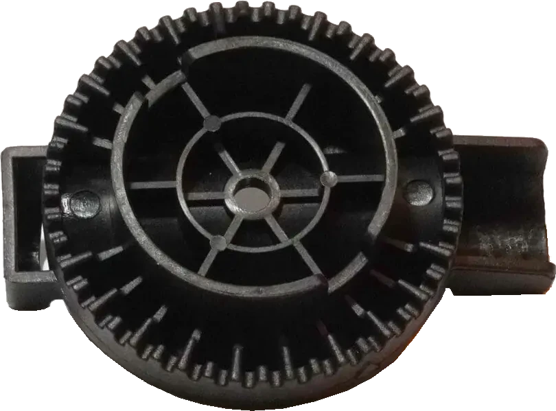 Toothed handle holder for Yard Force Lawnmowers