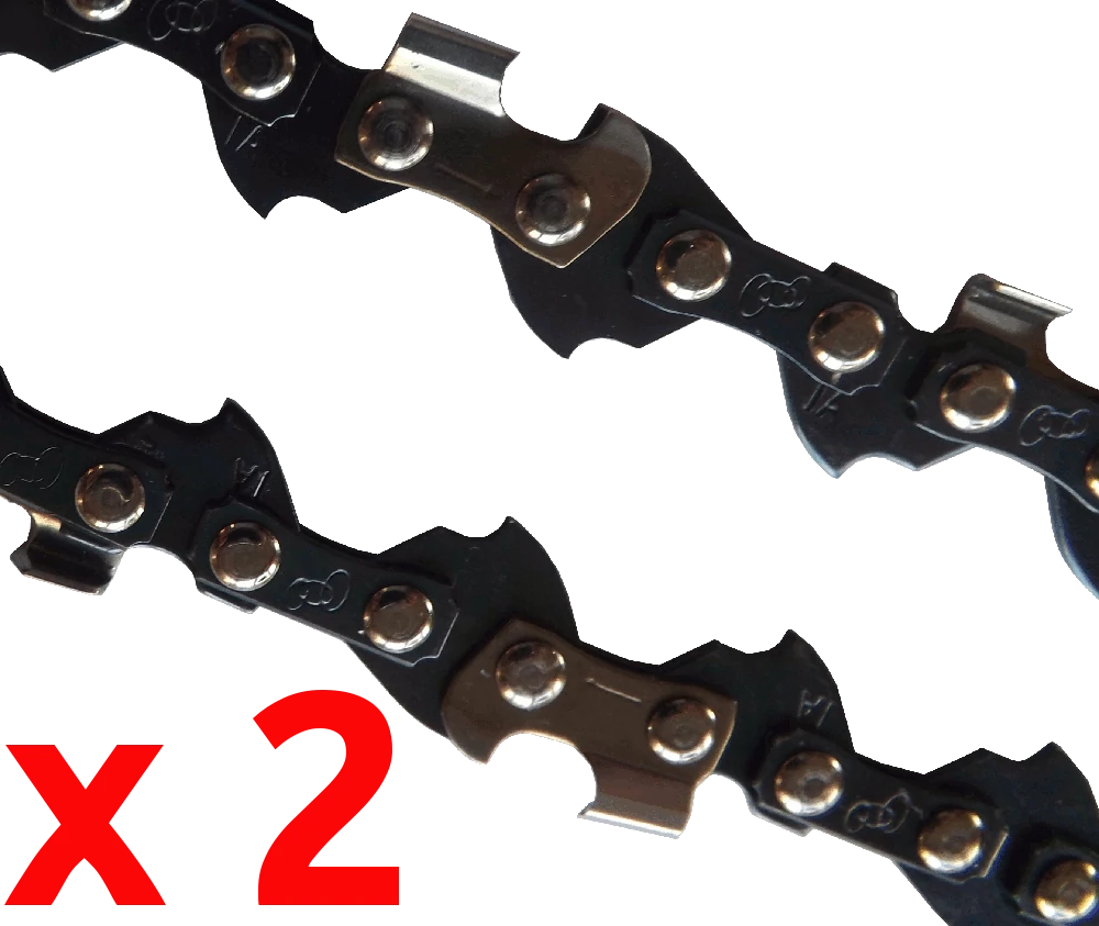 2 x Chainsaw chain for Ozito chainsaws with 25cm bar