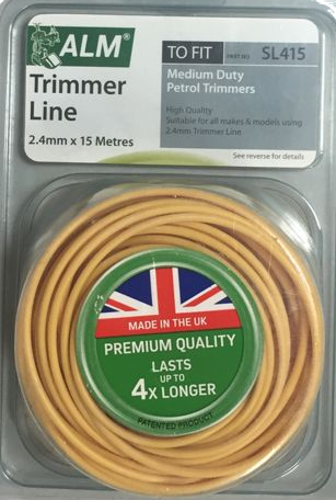 2.4mm x 15m - Yellow Round Trimmer Line